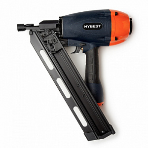 Пистолет гвоздезабивной по дереву Hybest FN3490 (пневматический, гвозди D34)